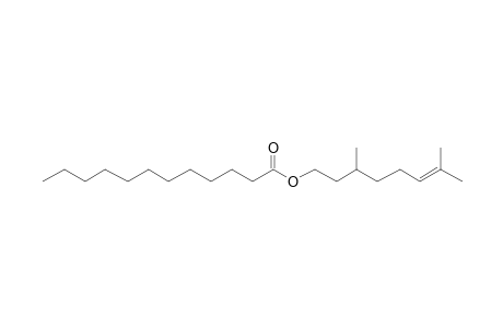 3,7-Dimethyloct-6-en-1-yl dodecanoate