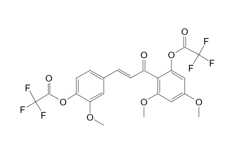 4,2'-Dihydroxy-3,4',6'-trimethoxychalcone, bis(trifluoroacetate)