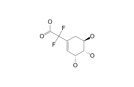 2,2-difluoro-2-[(3R,4S,5R)-3,4,5-trihydroxy-1-cyclohexenyl]acetic acid