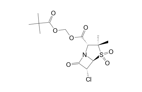 (PIVALOYLOXY)-METHYL-6-ALPHA-CHLOROPENICILLANATE-SULFONE