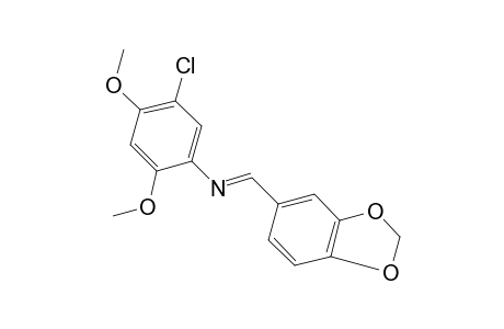 5-chloro-2,4-dimethoxy-N-piperonylideneaniline