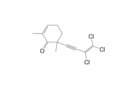 2-Cyclohexen-1-one, 2,6-dimethyl-6-(3,4,4-trichloro-3-buten-1-ynyl)-
