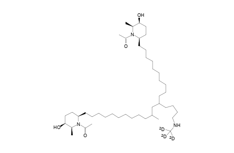 1,1'-((2S,2'S,3S,3'S,6R,6'R)-(11-methyl-13-(4-((methyl-d3)amino)butyl)tricosane-1,23-diyl)bis(3-hydroxy-2-methylpiperidine-6,1-diyl))bis(ethan-1-one)