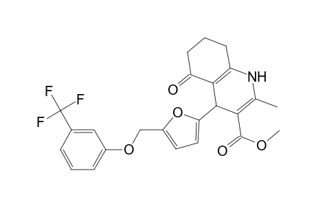 Methyl 2-methyl-5-oxo-4-(5-{[3-(trifluoromethyl)phenoxy]methyl}-2-furyl)-1,4,5,6,7,8-hexahydro-3-quinolinecarboxylate