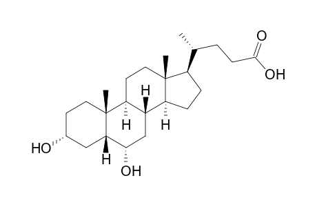 3alpha,6alpha-Dihydroxy-5beta-cholan-24-oic Acid