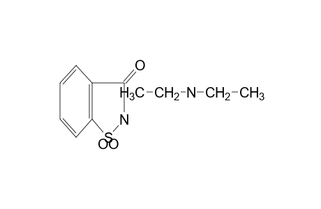 1,2-benzisothiazolin-3-one, 1,1-dioxide, compound with diethylamine(1:1)