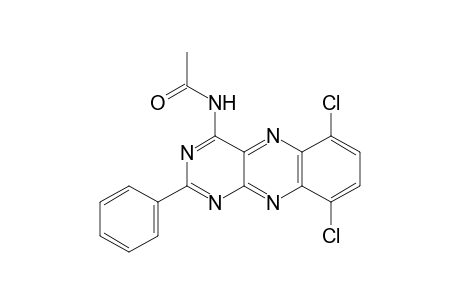 4-Acetamido-6,9-dichloro-2-phenylbenzo[g]pteridine