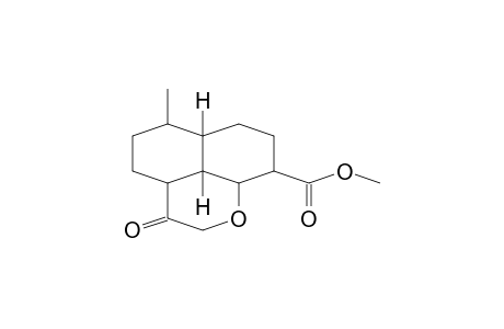 1-Oxa-3-oxo-6-methyl-9-methoxycarbonyl-2,3a,4,5,6,6a,7,8,9,9a-deca-hydro-phenalene