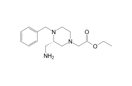 (-)-Ethyl 2-[(3S)-3-(aminomethyl)-4-benzylpiperazin-1-yl]acetate