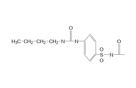 1-[p-(acetylsulfamoyl)phenyl]-3-butylurea