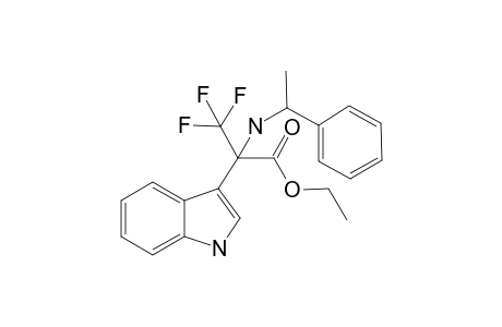 Ethyl 3, 3, 3-trifluoro-2-(1H-indol-3-yl)-2-(1-phenylethylamino)propanoate