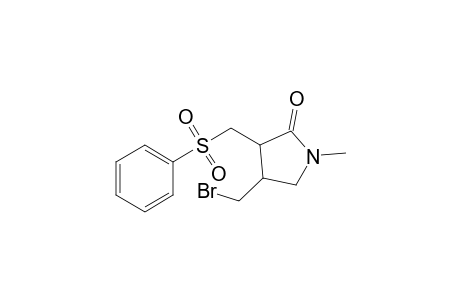 N-Methyl-4-(bromomethyl)-3-[(phenylsulfonyl)methyl]-2-pyrrolidone