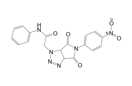 2-(5-(4-nitrophenyl)-4,6-dioxo-4,5,6,6a-tetrahydropyrrolo[3,4-d][1,2,3]triazol-1(3aH)-yl)-N-phenylacetamide