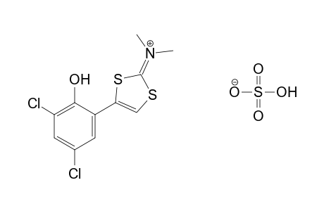 [4-(3,5-dichloro-2-hydroxyphenyl)-1,3-dithiol-2-ylidene]dimethylammonium hydrogen sulfate