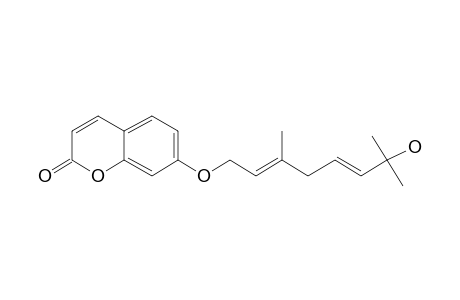 7-[(2E,5E)-7-Hydroxy-3,7-dimethylocta-2,5-dienoxy]chromen-2-one