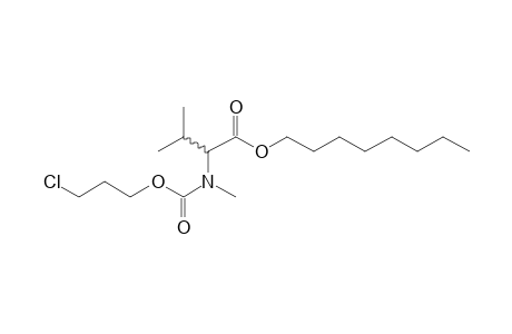 dl-Valine, N-methyl-N-(3-chloropropoxycarbonyl)-, octyl ester