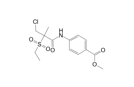 Methyl 4-([3-chloro-2-(ethylsulfonyl)-2-methylpropanoyl]amino)benzoate