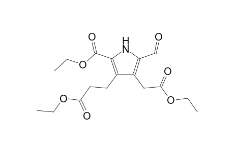 1H-Pyrrole-3-propanoic acid, 2-(ethoxycarbonyl)-4-(ethoxycarbonylmethyl)-5-formyl-, ethyl ester