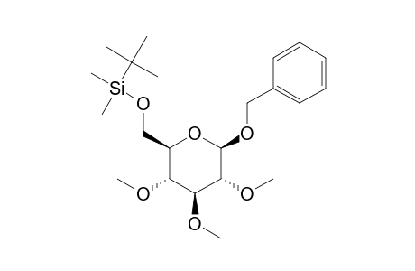 Benzyl 6-O-(tert-Butyldimethylsilyl)-2,3,4-tri-O-methyl-.beta.-D-glucopyranoside