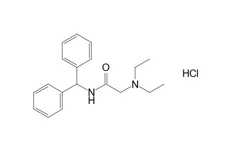 2-(diethylamino)-N-(diphenylmethyl)acetamide, monohydrochloride