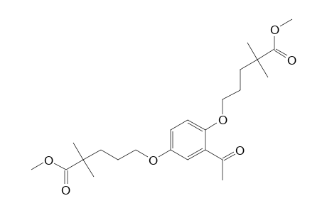 5,5'-[(2-acetyl-p-phenylene)dioxy]bis[2,2-dimethylvaleric acid], dimethyl ester