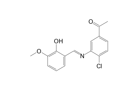 4'-chloro-3'-[(3-methoxysalicylidene)amino]acetophenone