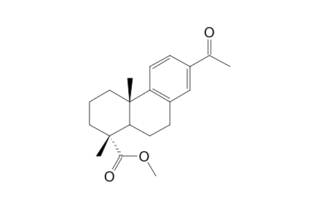 Methyl 13-acetyl-10.beta.-podocarpa-8,11,13-trien-18-oate