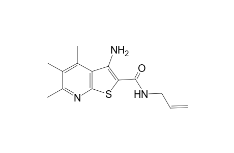 Thieno[2,3-b]pyridine-2-carboxamide, 3-amino-4,5,6-trimethyl-N-(2-propenyl)-