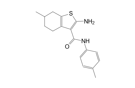 2-amino-6-methyl-N-(4-methylphenyl)-4,5,6,7-tetrahydro-1-benzothiophene-3-carboxamide