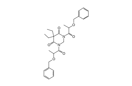 1,3-bis[2-(benzyloxy)propionyl]-5,5-diethyldihydro-4,6(1H,5H)pyrimidinedione