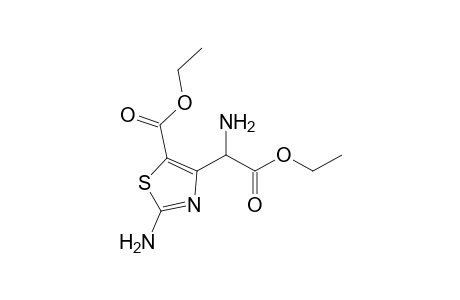 2-Amino-4-(1-amino-2-ethoxy-2-keto-ethyl)thiazole-5-carboxylic acid ethyl ester