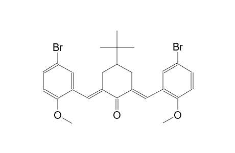 cyclohexanone, 2,6-bis[(5-bromo-2-methoxyphenyl)methylene]-4-(1,1-dimethylethyl)-, (2E,6E)-