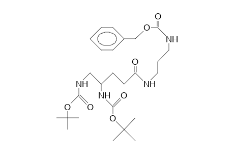 N-Benzyloxycarbonyl-aminopropyl-4,5-bis(T-butoxycarbonylamino)-valeramide