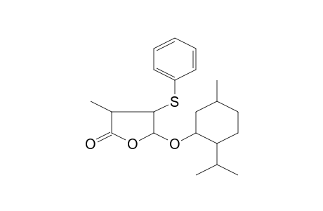 5-(2-Isopropyl-5-methylcyclohexyloxy)-3-methyl-4-(phenylthio)tetrahydrofuran-2-one