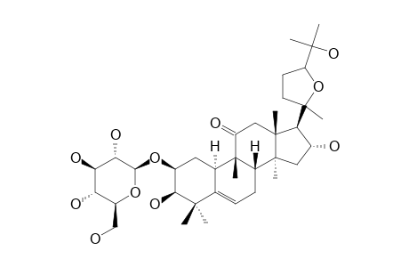 (2beta,3beta,9beta,10alpha,16alpha,20XI,24XI)-20,24-EPOXY-2-(beta-D-GLUCOPYRANOSYLOXY)-3,16,25-TRIHYDROXY-9-METHYL-19-NORLANOST-5-EN-11-ONE