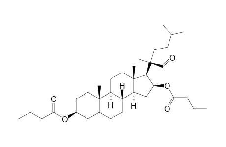 (20S)-3-BETA,16-BETA-DIBUTYRYLOXY-22-NORCHOLESTANE-20-CARBOXALDEHYDE