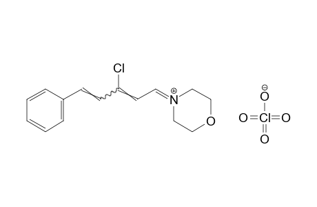 4-(3-chloro-5-phenyl-2,4-pentadienylidene)morpholinium perchlorate