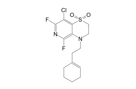 2H-pyrido[4,3-b][1,4]thiazine, 8-chloro-4-[2-(1-cyclohexen-1-yl)ethyl]-5,7-difluoro-3,4-dihydro-, 1,1-dioxide