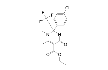 1,6-DIMETHYL-2-(4-CHLOROPHENYL)-2-TRIFLUOROMETHYL-5-ETHOXYCARBONYL-1,2,3,4-TETRAHYDROPYRIDIN-4-ONE