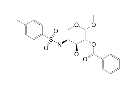 Methyl-2-O-benzoyl-4-desoxy-4-(4-methylphenylsulfonylamino)-beta-L-arabinopyranoside