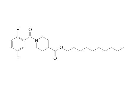 Isonipecotic acid, N-(2,5-difluorobenzoyl)-, decyl ester