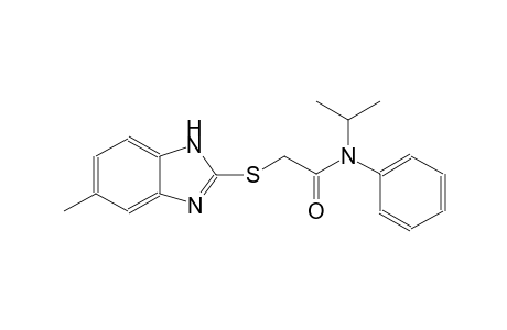 acetamide, 2-[(5-methyl-1H-benzimidazol-2-yl)thio]-N-(1-methylethyl)-N-phenyl-