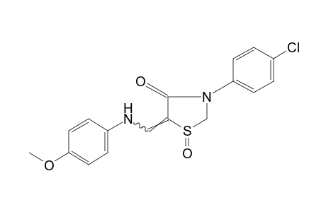 5-[(p-ANISIDINO)METHYLENE]-3-(p-CHLOROPHENYL)-4-THIAZOLIDINONE, 1-OXIDE