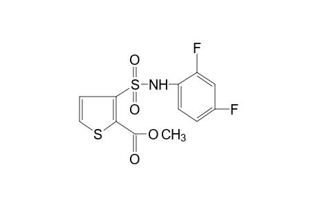 3-[(2,4-difluorophenyl)sulfamoyl]-2-thiophenecarboxylic acid, methyl ester