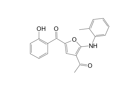 1-{5-[(2-Hydroxyphenyl)carbonyl]-2-[(2-methylphenyl)amino]-furan-3-yl}ethan-1-one