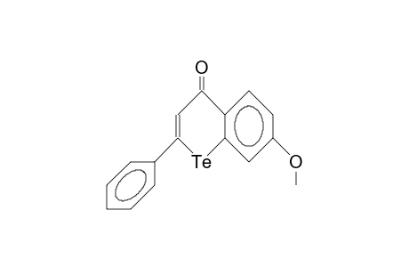 4H-2-Phenyl-7-methoxy-benzo(B)telluropyrone