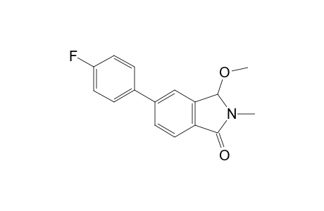 5-(p-fluoro)phenyl-3-methoxy-2-methylisoindolin-1-one