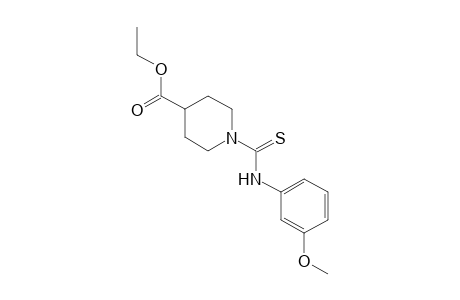 1-[(m-methoxyphenyl)thiocarbamoyl]-4-piperidinecarboxylic acid, ethyl ester