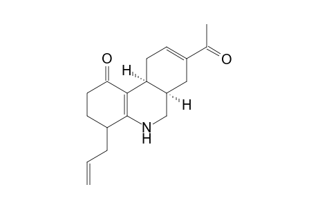 .delta.(4a,10b),.delta.(8)-8-Acetyl-4-allyl-1-oxodecahydrophenanthridine