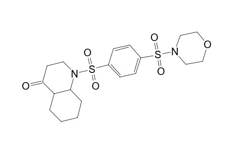 4(1H)-quinolinone, octahydro-1-[[4-(4-morpholinylsulfonyl)phenyl]sulfonyl]-